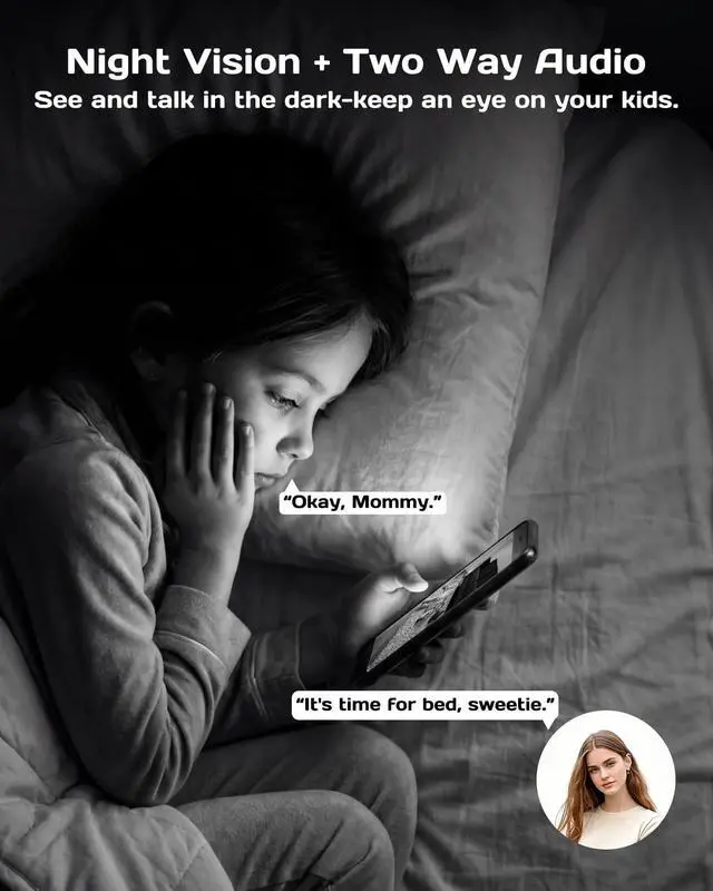 Alt view image 4 of 7 - 2.5K 4MP Pan/Tilt Pet Camera Indoor with Phone App for Dog/Cat/Baby/Nanny/Home Security, Motion Tracking, Night Vision, 2-Way Audio, AI Detection, 5G/2.4GHz WiFi, Cloud & SD Card, Works w/Alexa