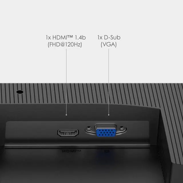 Alt view image 5 of 5 - PRO MP225 E12VL, 22-inch IPS 1920 x 1080 (FHD) Computer Monitor, 120Hz, Adaptive-Sync, HDMI, Video Port, VESA Mountable, Tilt, 1ms, Black