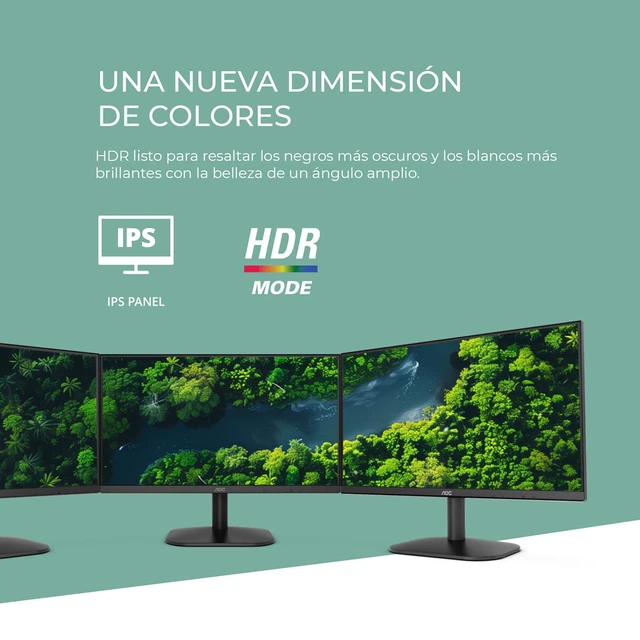 Alt view image 6 of 7 - 24B35H3 24" IPS Full HD (1920 x 1080) 120Hz LED Monitor, Adaptive Sync, VGA & HDMI, Flicker-Free, Low Blue Light, HDR Ready, VESA, Tilt Adjust, Eco-Friendly