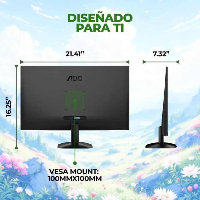Alt view image 7 of 7 - 24B35H3 24" IPS Full HD (1920 x 1080) 120Hz LED Monitor, Adaptive Sync, VGA & HDMI, Flicker-Free, Low Blue Light, HDR Ready, VESA, Tilt Adjust, Eco-Friendly