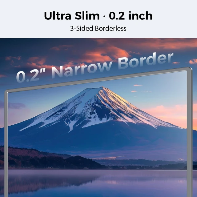 Alt view image 5 of 7 - Portable Monitor for Laptop, Travel Monitor with Stand Support Two Mode 15.6'' Laptop Screen Extender Ultra Slim, Laptop Display w/Dual Speakers, Travel Screen Extender for PC Phone Xbox PS Switch