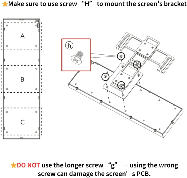 Alt view image 2 of 7 - 8.8" Universal Screen for PC - Adjustable Mounting for Any Computer Setup - Customizable ARGB Frame - PC Temperature Display Panel - LCD Screen Display - Mini Monitor - SM088W (US88 v1 White)