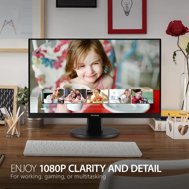 Alt view image 2 of 4 - VA2247-MH 22 Inch 1080p Monitor, 100Hz Refresh Rate with FreeSync for Smooth Workflows, Ultra-Thin Bezels, HDMI, and VGA Inputs
