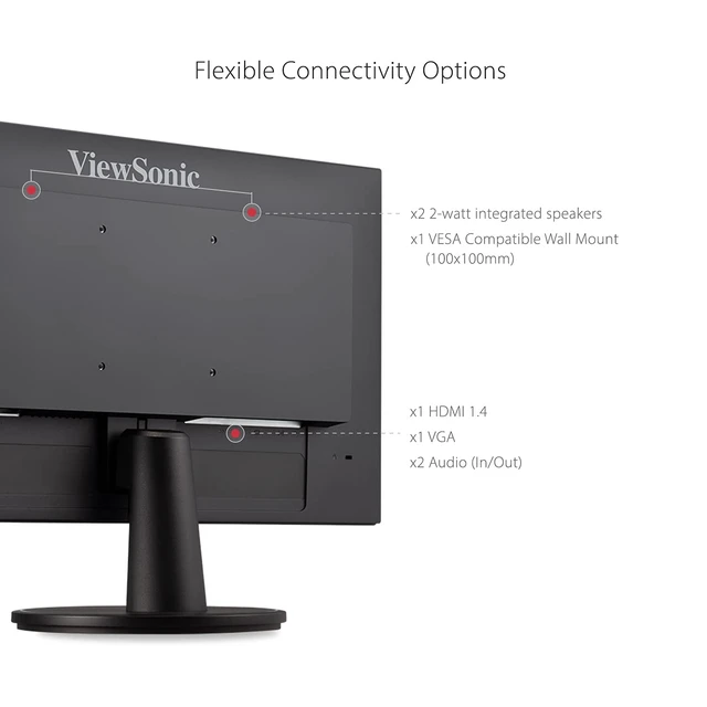 Alt view image 6 of 7 - VA2247-MH 22 Inch 1080p Monitor, 100Hz Refresh Rate with FreeSync for Smooth Workflows, Ultra-Thin Bezels, HDMI, and VGA Inputs