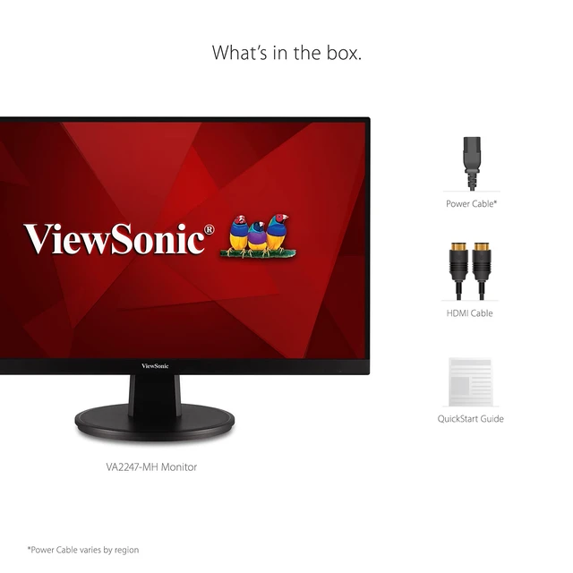 Alt view image 7 of 7 - VA2247-MH 22 Inch 1080p Monitor, 100Hz Refresh Rate with FreeSync for Smooth Workflows, Ultra-Thin Bezels, HDMI, and VGA Inputs