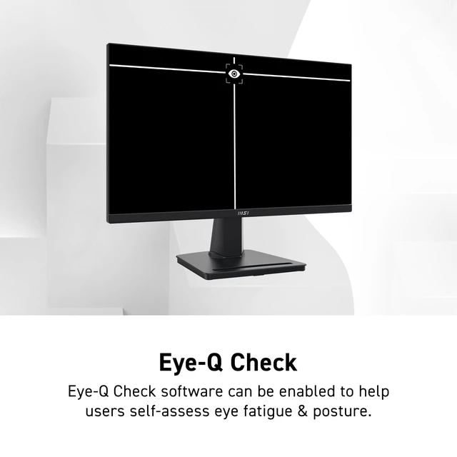 Alt view image 5 of 7 - PRO MP225V, 22-inch, 1920 x 1080 (FHD) Computer Monitor, 100Hz, Adaptive-Synch, HDMI, Video Port, Low Blue Light, Eye-Q Check, VESA Mountable, Tilt, 1ms, Black