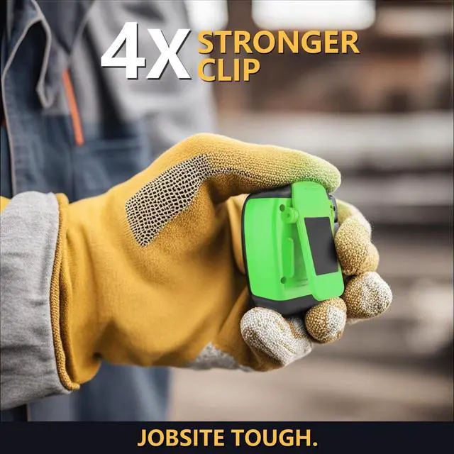 Alt view image 4 of 6 - Wearable Bluetooth Speaker,Clip on Wireless Jobsite Water-Resistant Portable Speaker, Built in Mic for Hands-Free/Call, Suitable for Indoor & Outdoor Use Update Version Green