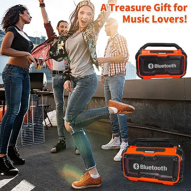 Alt view image 7 of 7 - Cordless Bluetooth Speaker Compatible with Milwaukee 18V Batterty, 80W Portable Jobsite Stereo Speaker with Dual Speakers and USB Port, Suitable for Camping, Home, Jobsite(Tool Only)