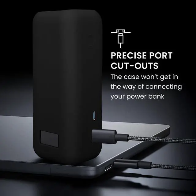 Alt view image 5 of 7 - Case Compatible with Anker Power Bank 25000mAh (A1695H11) - Portable Powerbank Cover - External Battery Charger Bag, Shockproof - Black