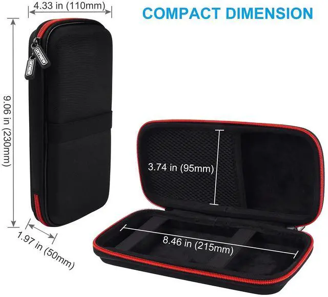 Alt view image 3 of 7 - Power Bank Hard Travel Case Medium Compatible RAV Power 26800/20100/20000mAh, Anker Power Core 26800mAh/ PowerCore +26800mAh, INIU 10000mAh and Miady 10000/15000mAh (Medium Black)