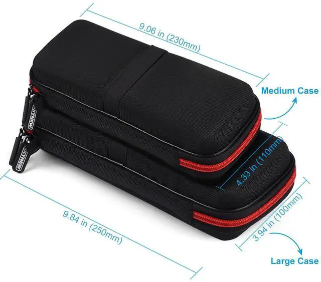 Alt view image 6 of 7 - Power Bank Hard Travel Case Medium Compatible RAV Power 26800/20100/20000mAh, Anker Power Core 26800mAh/ PowerCore +26800mAh, INIU 10000mAh and Miady 10000/15000mAh (Medium Black)