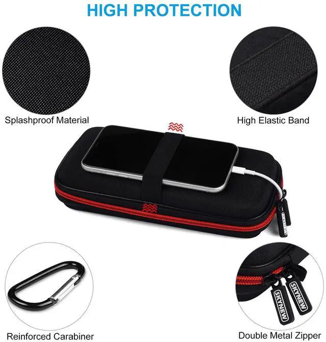 Alt view image 4 of 7 - Power Bank Hard Travel Case Medium Compatible RAV Power 26800/20100/20000mAh, Anker Power Core 26800mAh/ PowerCore +26800mAh, INIU 10000mAh and Miady 10000/15000mAh (Medium Black)