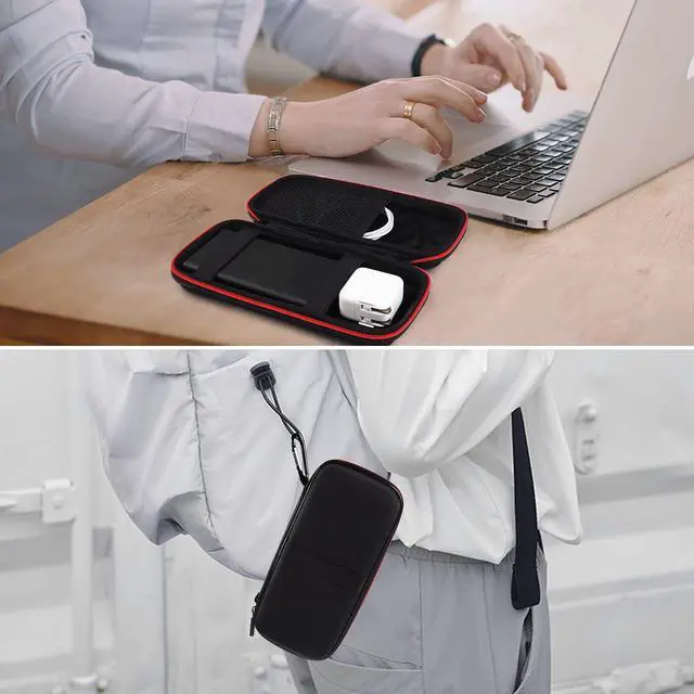 Alt view image 7 of 7 - Power Bank Hard Travel Case Medium Compatible RAV Power 26800/20100/20000mAh, Anker Power Core 26800mAh/ PowerCore +26800mAh, INIU 10000mAh and Miady 10000/15000mAh (Medium Black)