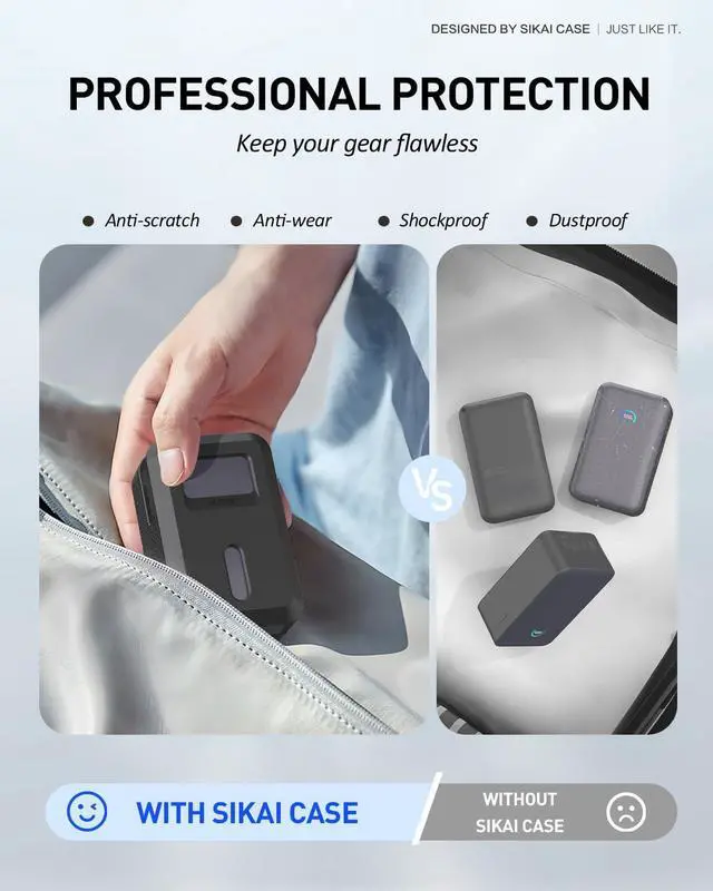 Alt view image 4 of 7 - Silicone Case for Anker Nano Power Bank (10,000mAh 45W) A1638 Protective Cover with Precise Cutouts, Shockproof Scratch-Resistant Dust-Proof for Daily Use & Travel & Flight (Black)