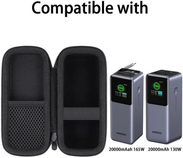 Alt view image 4 of 7 - Hard Portable Travel Case Compatible with UGREEN Nexode Power Bank 20000mAh 130W/165W Portable Charger,Case Only