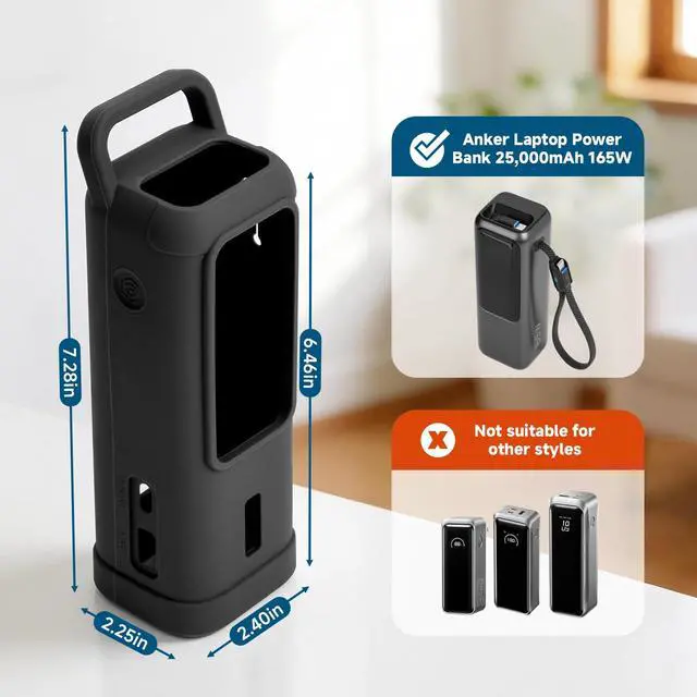Alt view image 3 of 7 - Silicone Case for Anker Laptop Power Bank (2,5000mAh, 165W)