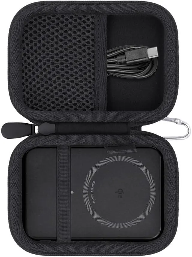 Alt view image 3 of 7 - for Anker Nano Power Bank Ultra-Slim 5,000Mah & Maggo Power Bank 10K Case,Compatible with Anker A1665/A1664 Slim Magnetic Charger, Protective Carrying Case Only (Black)