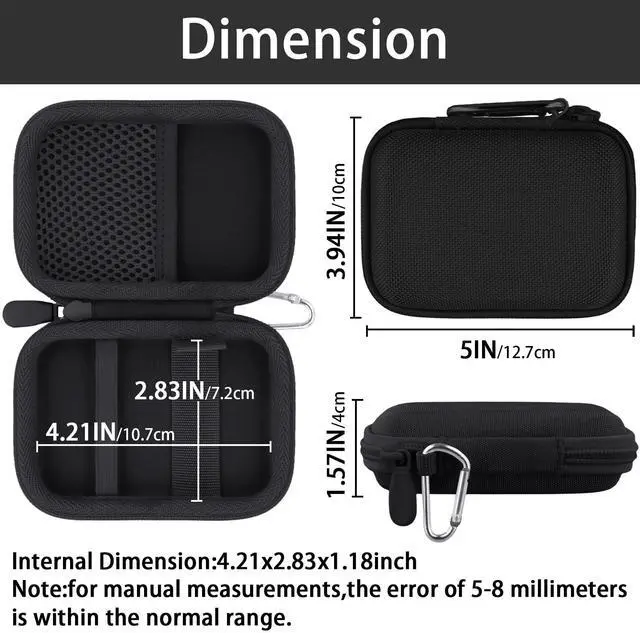 Alt view image 4 of 7 - for Anker Nano Power Bank Ultra-Slim 5,000Mah & Maggo Power Bank 10K Case,Compatible with Anker A1665/A1664 Slim Magnetic Charger, Protective Carrying Case Only (Black)