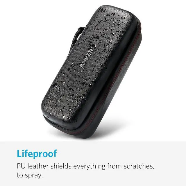 Alt view image 7 of 7 - SoundCore Official Travel Case (for SoundCore 2 Speaker/737 Power Bank) - PU Leather Premium Protection Carry Case