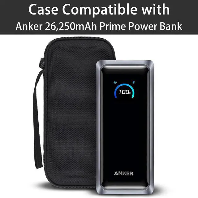 Alt view image 2 of 7 - for Anker Prime 26,250mAh Power Bank, Hard Travel Case Compatible with Anker A110A 300W Portable Charger, Case Only (Black Case)