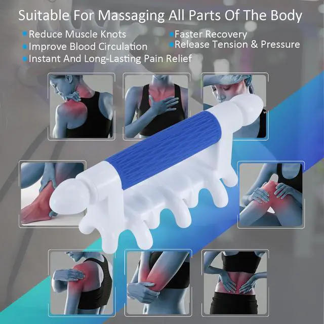 Alt view image 6 of 6 - Fascia Massage Tool Myofascial Release Blaster Tools for Anti-Cellulite Skin Soothing Lymphatic Drainage Trigger Point Deep Tissue Neck,Shoulder,Lower Back,Psoas,Thighs,Butt & Full Body (Blue)