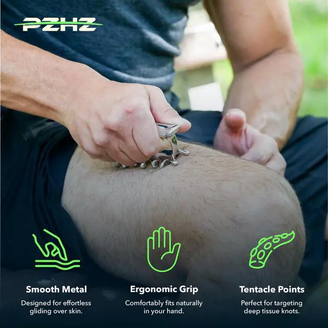 Alt view image 3 of 7 - Fascia Massage Tool Blaster for Deep Tissue, Muscle Knots,Cellulite, Myofascial Release & More All-in-One Full Body Tension Relief, Back & Neck Massager