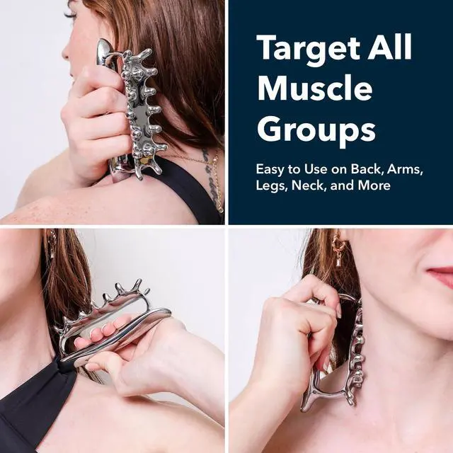 Alt view image 5 of 7 - Fascia Massage Tool Blaster for Deep Tissue, Muscle Knots,Cellulite, Myofascial Release & More All-in-One Full Body Tension Relief, Back & Neck Massager