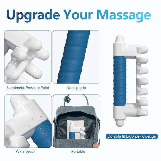 Alt view image 3 of 6 - Fascia Massage Tool Blaster for Cellulite,Handheld Myofascial Release Tool for Deep Tissue Massage,Trigger Point Massage Tool for Manual Massage of Neck & Back