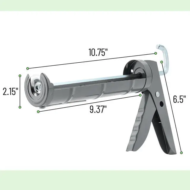 Alt view image 2 of 6 - Caulking Silicone Gun, 10:1 Thrust Ratio, Hand Caulking Guns, No Drip