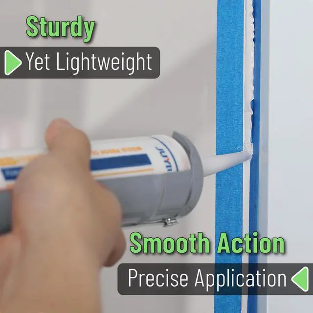 Alt view image 4 of 6 - Caulking Silicone Gun, 10:1 Thrust Ratio, Hand Caulking Guns, No Drip