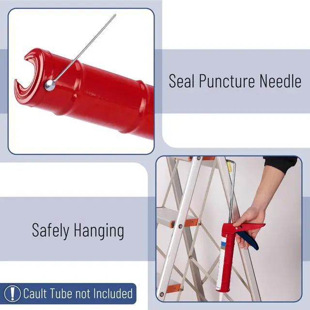 Alt view image 3 of 6 - Caulking Silicone Gun, 10:1 Thrust Ratio, Hand Caulking Guns, No Drip