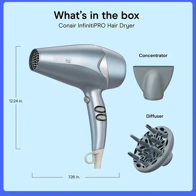 Alt view image 7 of 7 - InfinitiPRO Style & Shine Hair Dryer