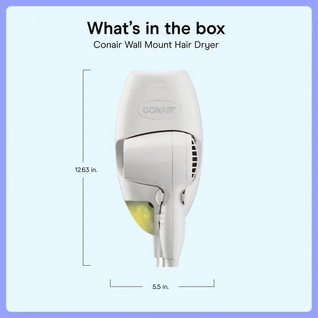 Alt view image 7 of 7 - Wall Mount Hair Dryer