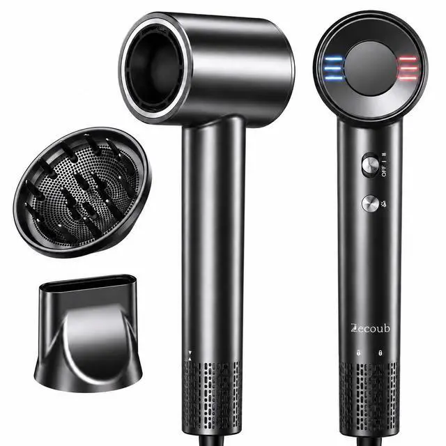 Main image of Travel Hair Dryer Dual Voltage,500 Million Ionic Blow Dryer with Diffuser,170,000 RPM High Speed Hair Dryer for Fast Drying,Quiet,Lightweight Compact Hair Dryer 100-240V for Women & Men