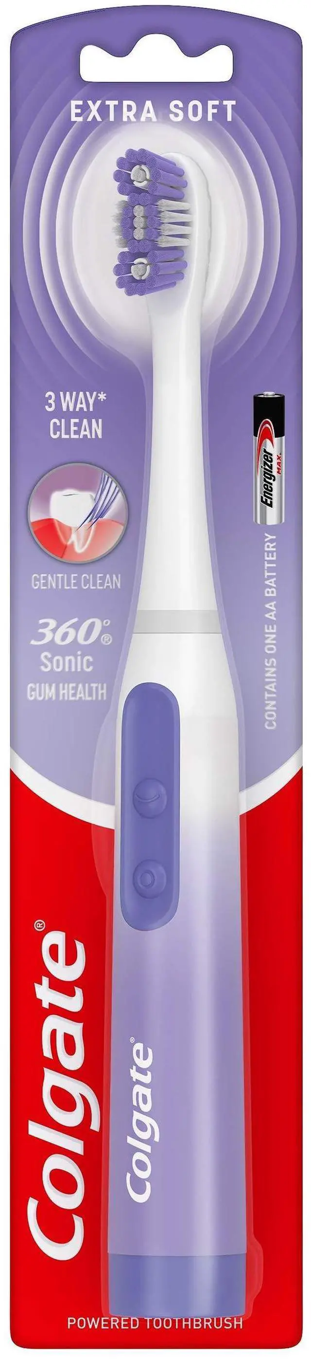Main image of 360 Gum Health Sonic Powered Battery Toothbrush, 0.187 Lb
