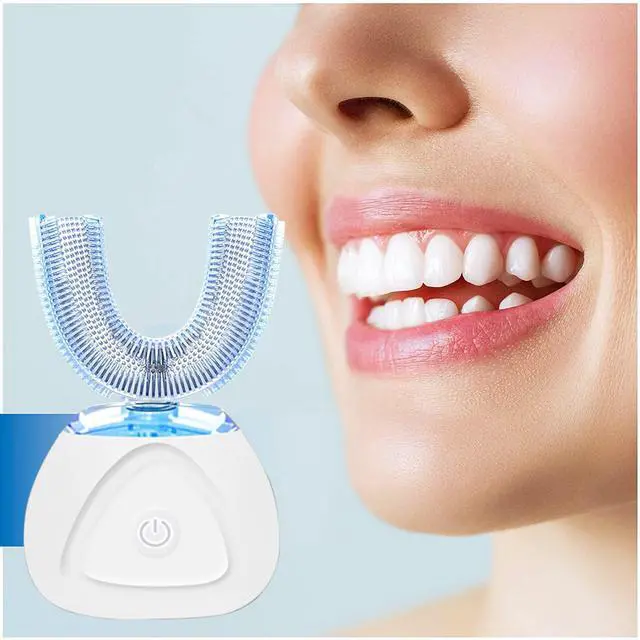 Alt view image 6 of 7 - 360 Ultrasonic Toothbrush, Automatic Toothbrushes Auto Sonic Tooth Brush, Teeth whitening Brush with Timer & Wireless Charging 360° Ultrasonic Electric Toothbrush for Adult