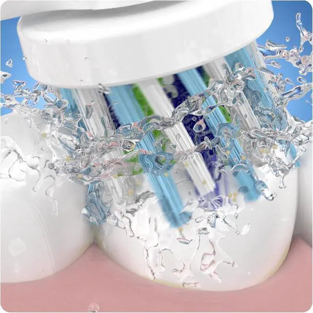 Alt view image 4 of 6 - CrossAction Toothbrush Heads Pack of 8 Replacement Refills for Electric Rechargeable Toothbrush, Mailbox Sized Pack