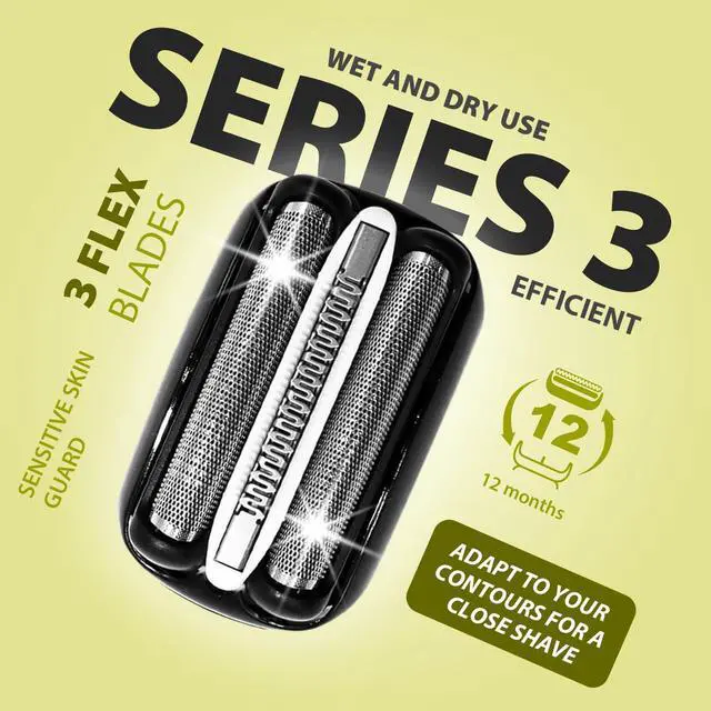 Alt view image 4 of 5 - 2Pack 32B Series 3 Electric Shaver Replacement Head Accessories Compatible with S3 Foil & Cutter Razor Heads, Accessories for S3 3040s 3010s 310s 3000s 3050cc 3080s 390cc Etc