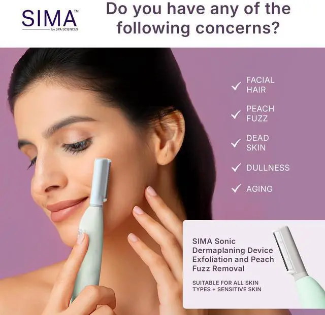 Alt view image 3 of 7 - SIMA Patented Dermaplane Razor for Women Face