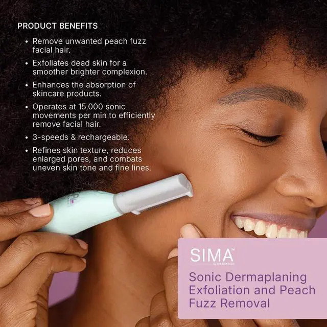 Alt view image 7 of 7 - SIMA Patented Dermaplane Razor for Women Face