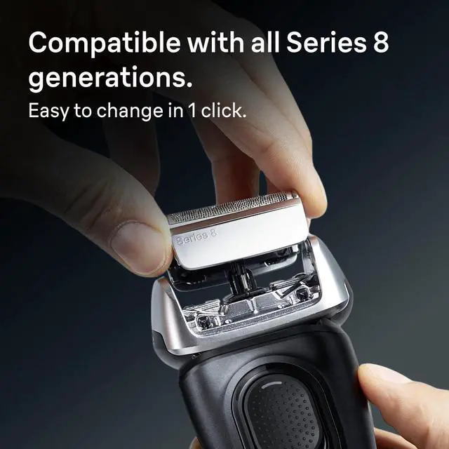 Alt view image 3 of 6 - Series 8 83M Electric Shaver Head Replacement Cassette, Silver