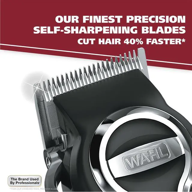 Alt view image 3 of 7 - USA Elite Pro High-Performance Corded Home Haircut & Grooming Kit for Men Electric Hair Clipper Model 3029684