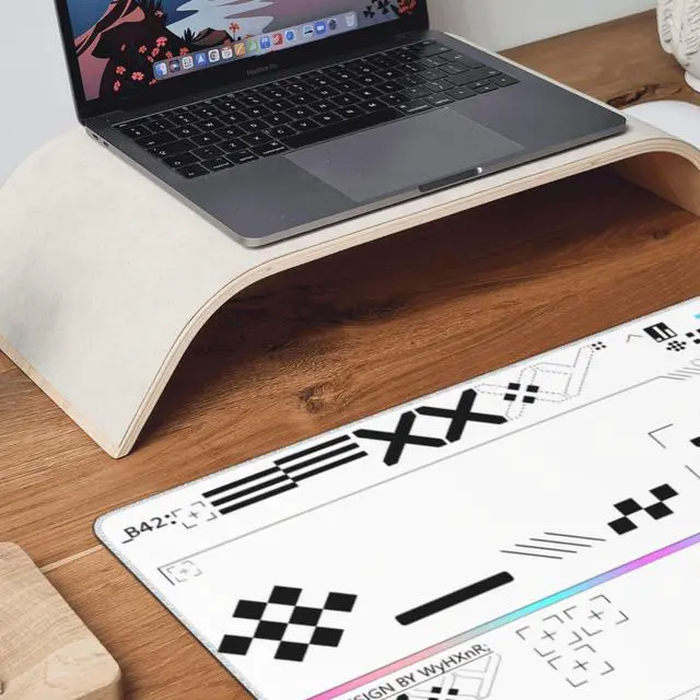 Alt view image 7 of 7 - FPS Game Mouse pad Black and White with Personalized Game E-Sports Non-Slip Rubber Mouse Office mat Mouse pad with Computer Personalized Office Home 11.8 * 23.6 inches