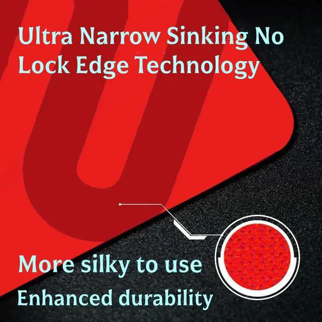 Alt view image 6 of 6 - Large Esports Gaming Mouse Pad, Humidity Resistance Color Cloth, Smooth Glide Feel with Steady Control, Uniform high-Density Rubber Base with Medium Softness,Anti-Slip Base, Applicable to All Mouse