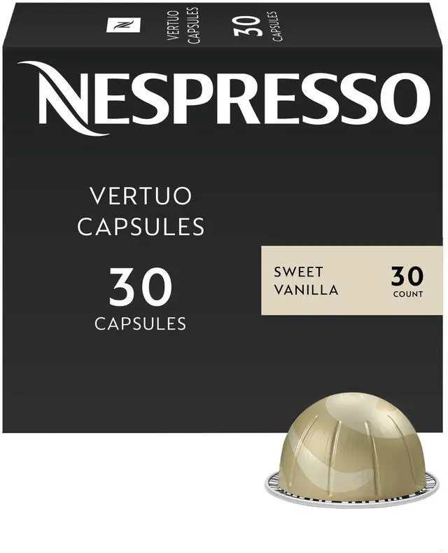 Main image of Capsules Vertuo, Sweet Vanilla, Medium Roast Coffee, 30 Count Coffee Pods, Brews 7.8oz.