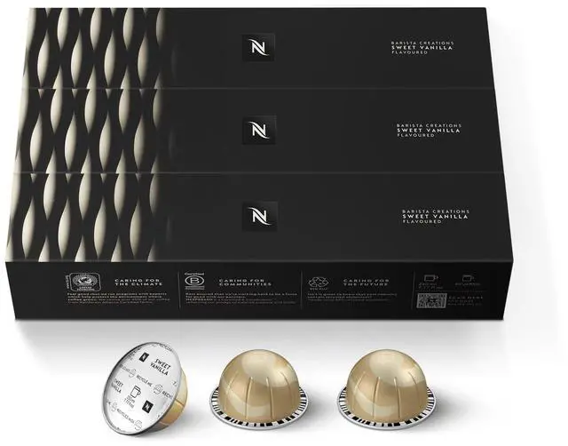 Alt view image 2 of 7 - Capsules Vertuo, Sweet Vanilla, Medium Roast Coffee, 30 Count Coffee Pods, Brews 7.8oz.