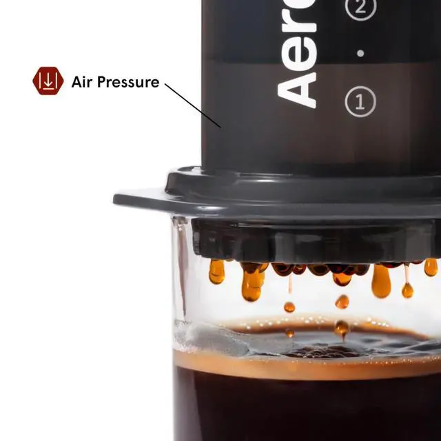 Alt view image 4 of 6 - Original Coffee and Espresso-style Maker, Barista Level Portable Coffee Maker with Chamber, Plunger, & Filters, Quick Coffee and Espresso Maker