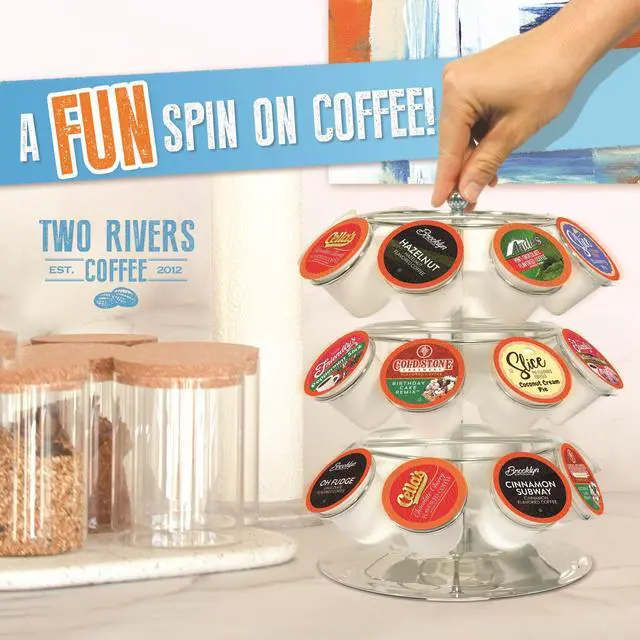 Alt view image 6 of 7 - Flavored Coffee Pods Compatible with Keurig K Cup Brewers, Assorted Variety Pack Flavored Coffee, 40 Count