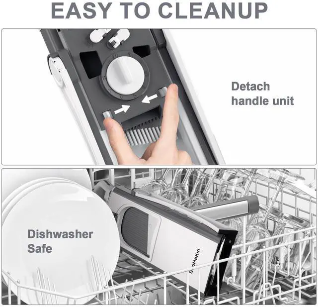 Alt view image 4 of 6 - Safe Mandoline Slicer Plus for Kitchen Adjustable Vegetable Slicer