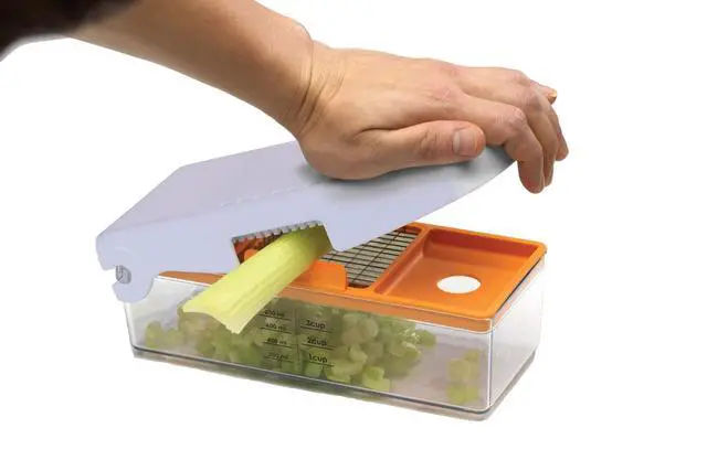 Alt view image 2 of 7 - by Progressive Fruit and Vegetable Chopper,White
